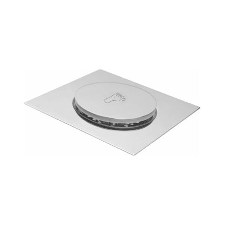 Imagen de Rejilla piso cromada click clack 10X10 LACHS