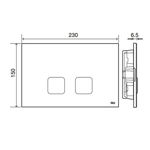 Imagen de Placa pulsadora Oli Plain negro st OLI