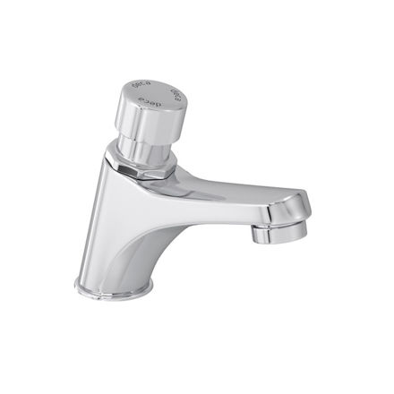 Imagen de Grifería de lavatorio temporizada de mesada Decamatic eco cromo Brillante