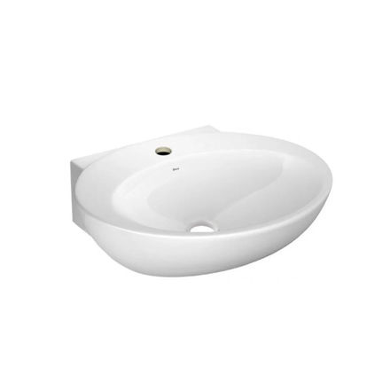 Imagen de Bacha oval apoyo o suspendida 50x42cm c/mesa Blanco Deca