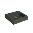 Imagen de Bacha de apoyo cuadrada 45 cm c/mesa verde mate Deca