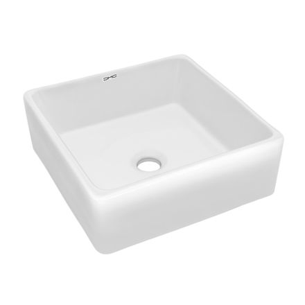 Imagen de Bacha de apoyo cuadrada 38 cm Blanco Brillo Dmc