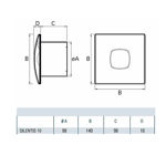 Imagen de Extractor de baño Silentis 10 inox. (100mm)