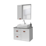 Imagen de Mueble de baño suspendido Catrina Blanco 70 cm sin bacha