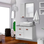 Imagen de Mueble de baño suspendido Catrina Blanco 70 cm sin bacha