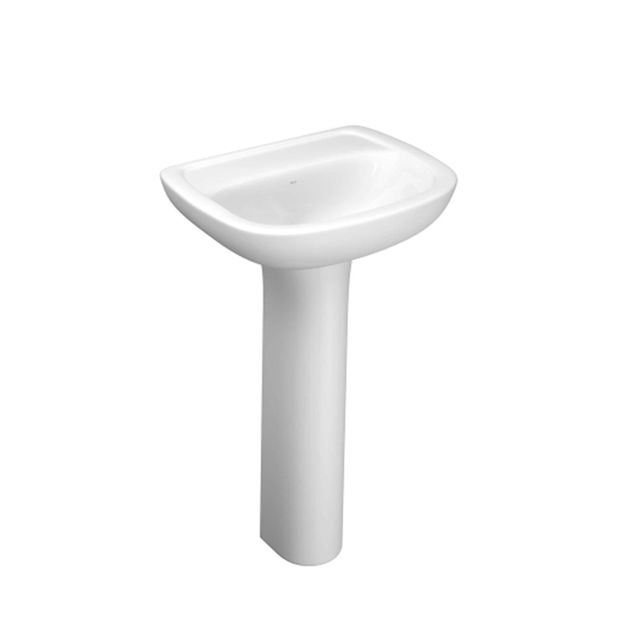 Imagen de Lavatorio y pedestal ASPEN/VOGUE Blanco Grande