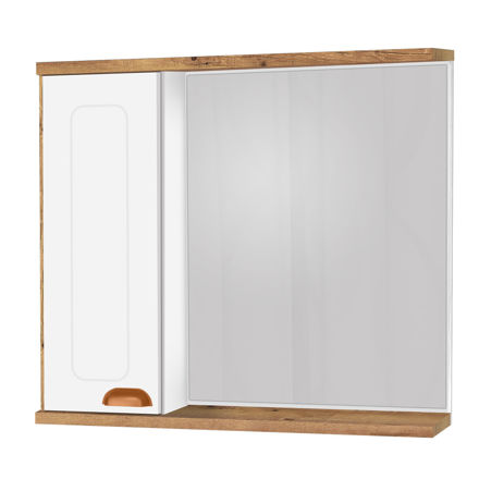 Imagen de Espejo Botiquín Creta Rustico 72 cm blanco