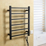 Imagen de Calienta toallas 6 barras negro mate Milano Slim DMC