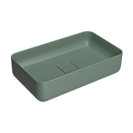 Imagen de Bacha de apoyo rectangular 50x30 cm verde salvia Mate Deca