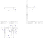 Imagen de Bacha suspendida para pedestal rectangular 43x23,5 cm c/mesa blanca Deca
