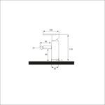 Imagen de Grifería de Bide monocomando frontal Square Cromo