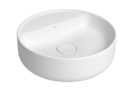Imagen de Bacha de apoyo redonda 40 cm c/mesa blanca brillante Deca