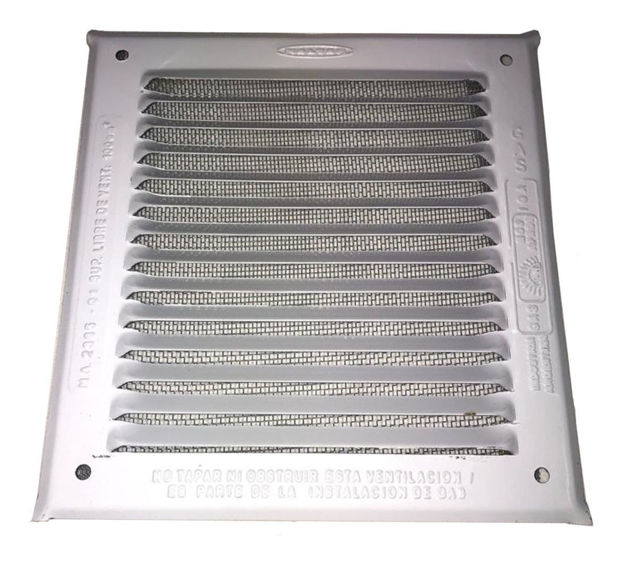 Imagen de Rejilla ventilación esmaltada con mosquitero 15x15cm
