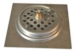 Imagen de Rejilla piso cromada click clack 20x20 LACHS