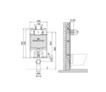 Imagen de Cisterna de embutir Oli 74 Plus pared Semiflex