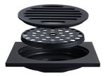 Imagen de Rejilla de piso 10x10 negro mate dmc
