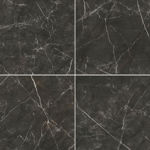 Imagen de Gres para piso y pared Nero Elevato 66x66 cm Pulido brillante y rectificado