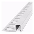Imagen de Aluminio Guardacanto Quadra 10x10mm x 2,5m Cromo Mate