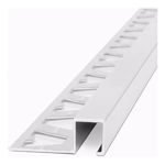 Imagen de Aluminio Guardacanto Quadra 10x10mm x 2,5m Cromo Mate
