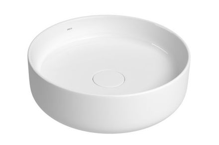 Imagen de Bacha de apoyo redonda 40 cm blanca Brillante Deca
