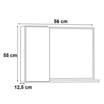 Imagen de Botiquín en madera 56cm blanco COZIMAX