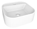 Imagen de Mueble de baño suspendido Salvia negro 60 cm con bacha de resina y tapa