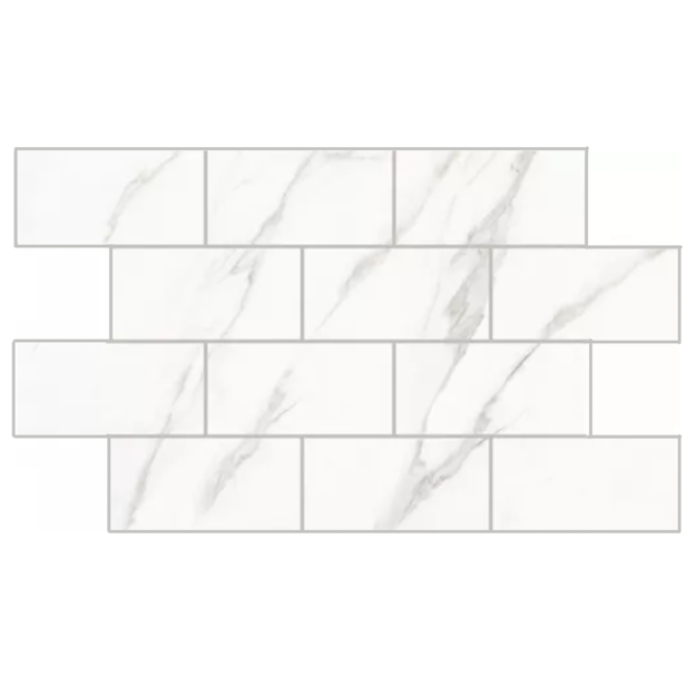Imagen de Cerámica para pared Metro Calacata 31x54 cm Brillante