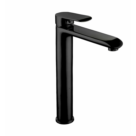 Imagen de Griferia de lavatorio Monocomando Alto de mesada Alassio Negro Mate