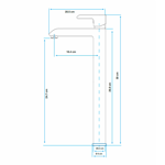 Imagen de Grifería de lavatorio Monocomando alto de mesada Alassio Cromo