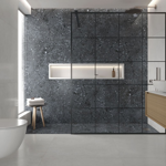 Imagen de Gres para piso y pared Black 87x87 cm  Mate  y Rectificado