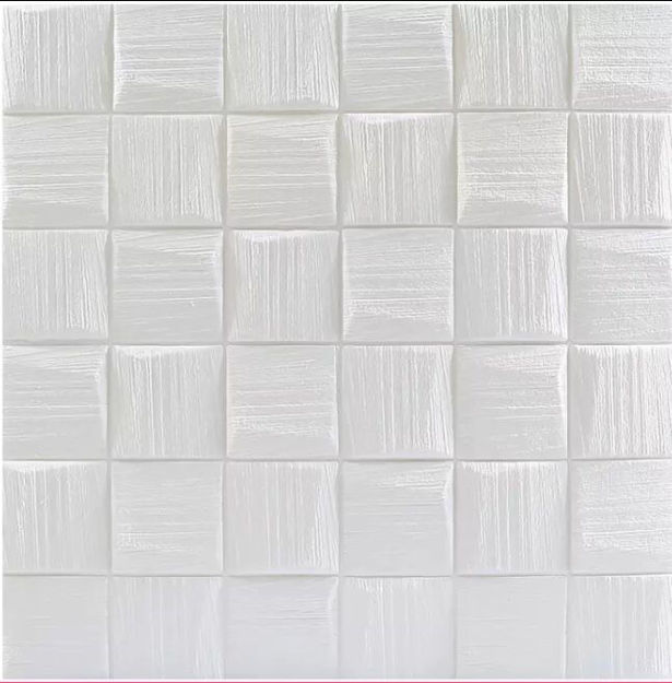 Imagen de REVESTIMIENTO 3D BLANCO DISEÑO CUADRADO 70 X