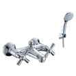 Imagen de Grifería de ducha monocomando exterior con transferencia Cuzco Cromado Brillante