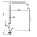 Imagen de Grifo unitario de mesa acero inox	Fimeta