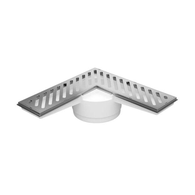 Imagen de Receptáculo esquinero Cromo salida 100mm Astra