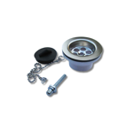 Imagen de Pileta simple acero inox embutir 56x34x17 Forminox con válvula