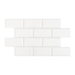 Imagen de Cerámica para pared Metro Dia Blanco 31x54 cm Brillante