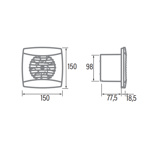 Imagen de Extractor UC-10 Timer Silver