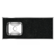 Imagen de Mesada c/pileta inox 120cm Verde Labra Izquierda Forminox