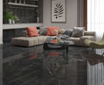 Imagen de Gres para piso y pared Soberano Black 60x120 cm Pulido Brillante y Rectificado
