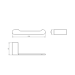 Imagen de Porta rollo acero inox negro mate Aqualia