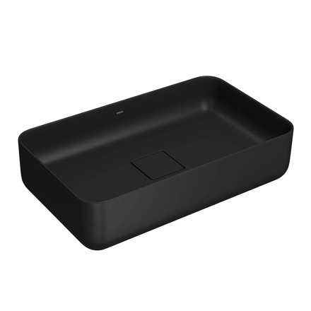 Imagen de Bacha de apoyo rectangular 50x30 cm Negro mate Deca
