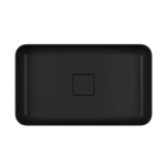 Imagen de Bacha de apoyo rectangular 50x30 cm Negro mate Deca