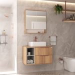 Imagen de Mueble de baño suspendido Livia catedral 78cm con Bacha de Loza