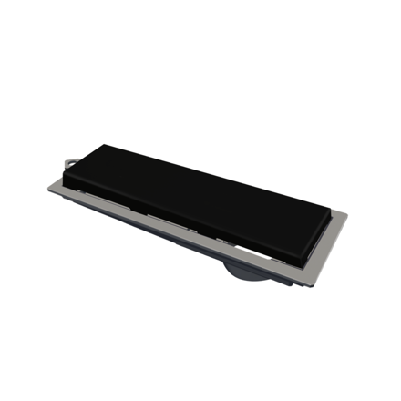 Imagen de NOVII Receptaculo pvc tapa negra perforada 25cm