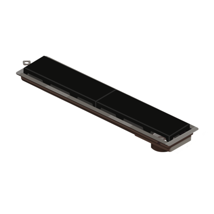 Imagen de NOVII Receptaculo pvc s/sifon tapa negra50cm perforada