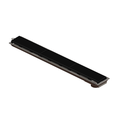 Imagen de NOVII Receptaculo pvc c/sifon tapa negra75cm perforada