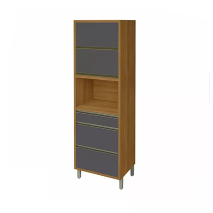 Imagen de Armario Baronesa 2 puertas 3 cajones Gris/freijo