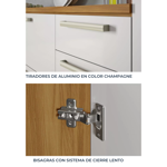 Imagen de Aéreo Burguesa 80 cm Blanco 2 Puertas