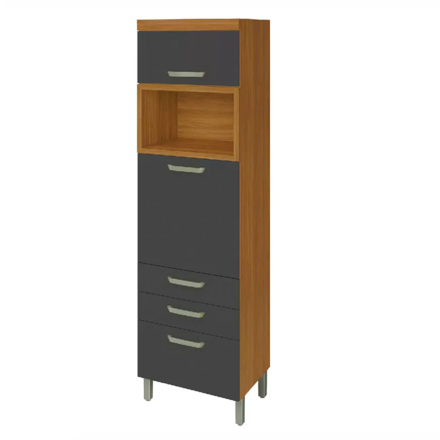 Imagen de Armario Princesa 2 puertas 3 cajones Gris/freijo 64cm