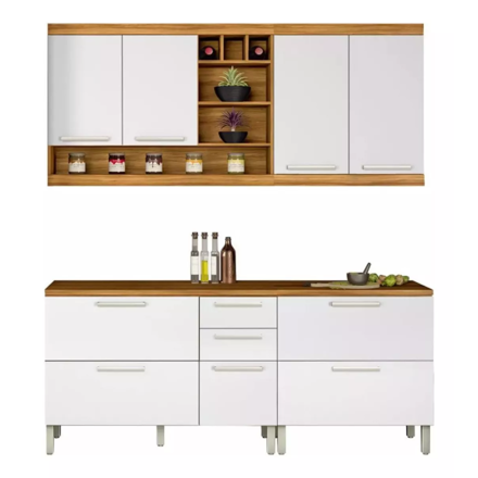 Imagen de kit Mueble de cocina Burguesa Blanco 200cm